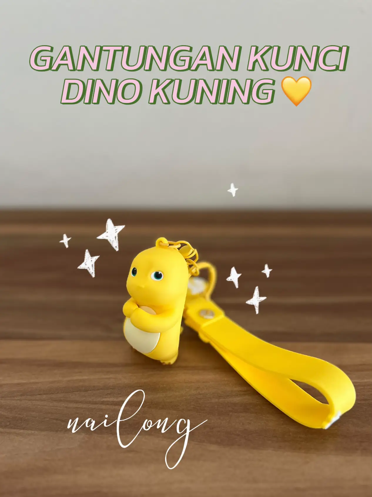 GANTUNGAN KUNCI DINO KUNING