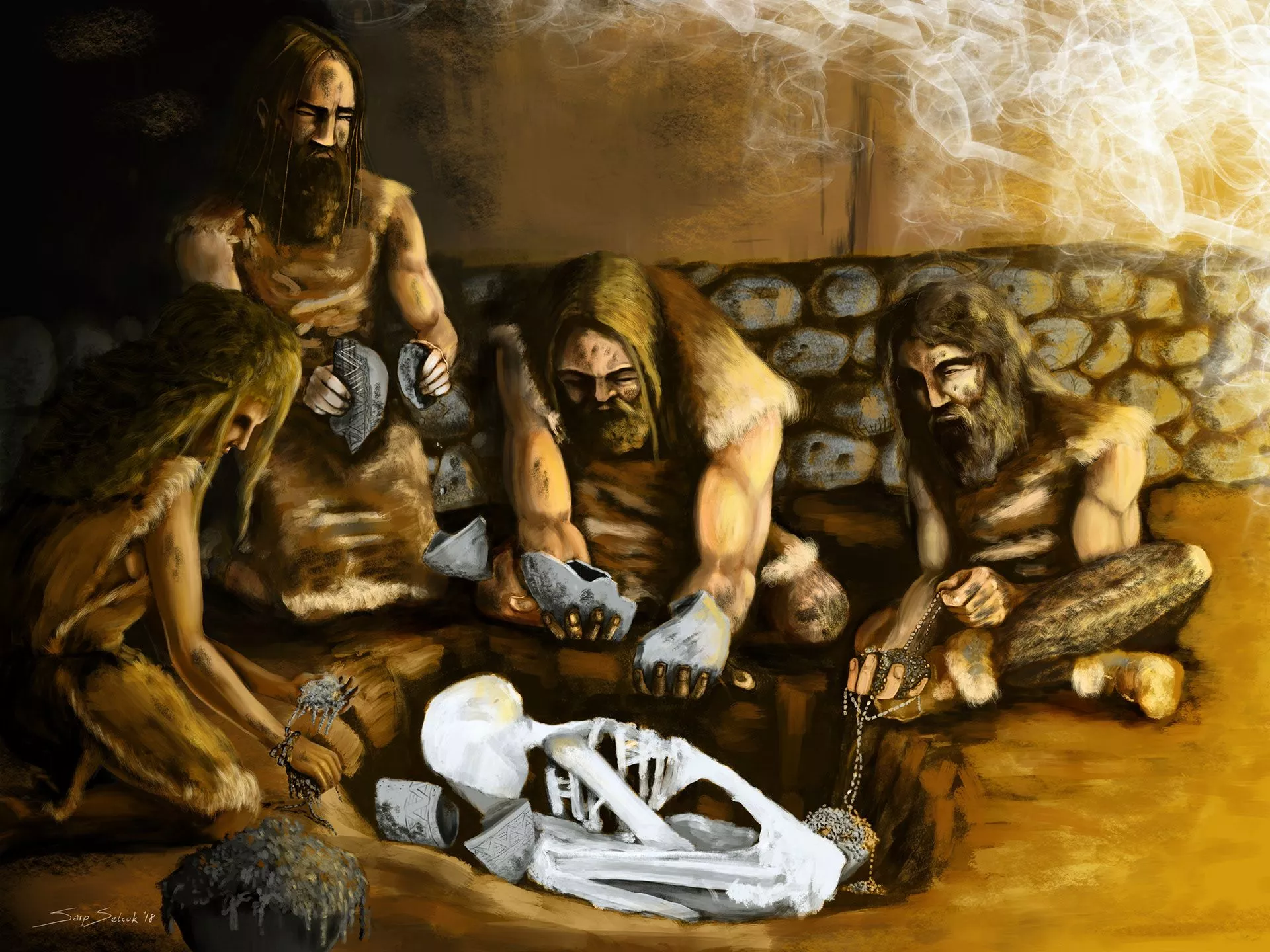 Burial traditions in the neolithic age