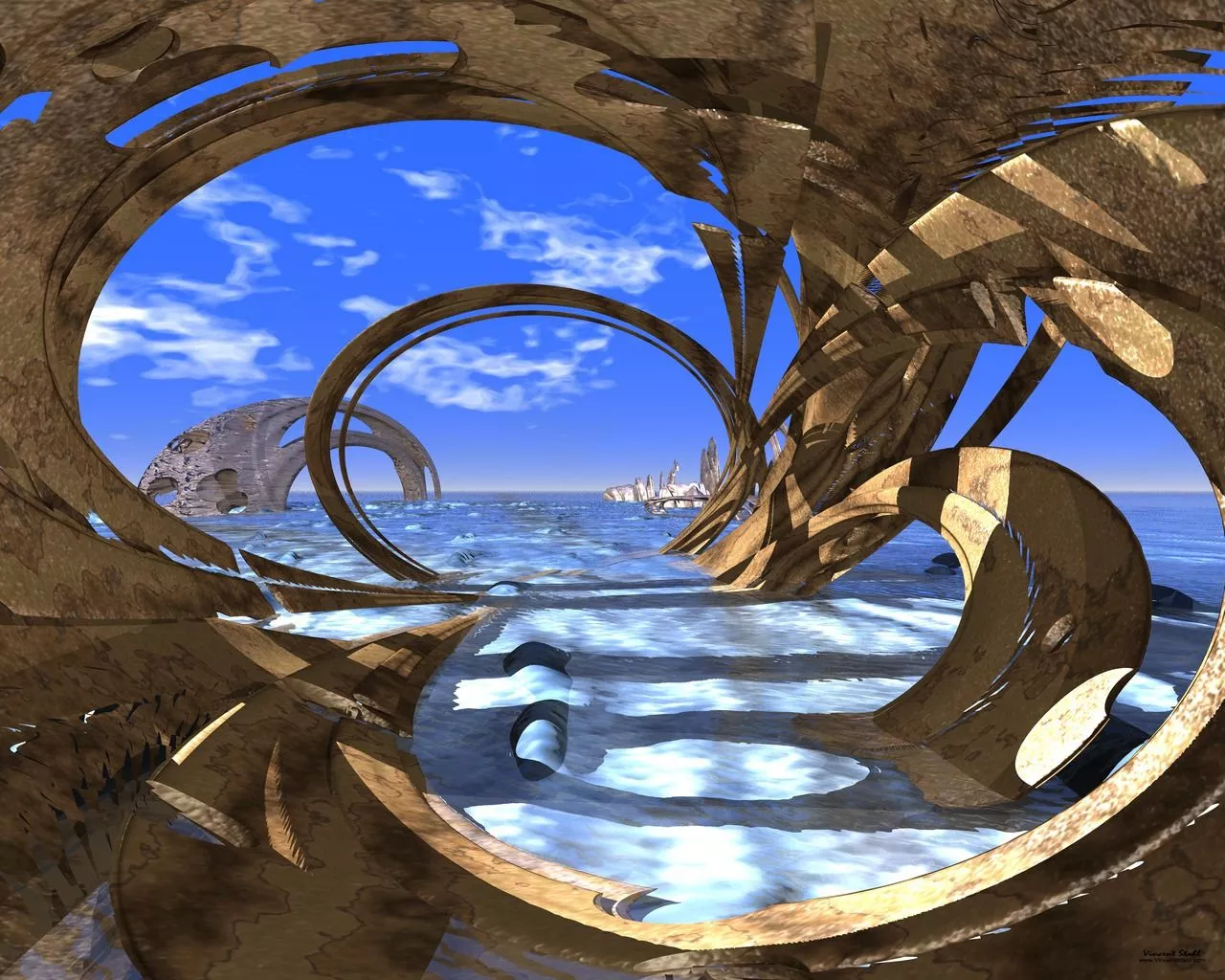 sculptures wallpaper 1280x1024