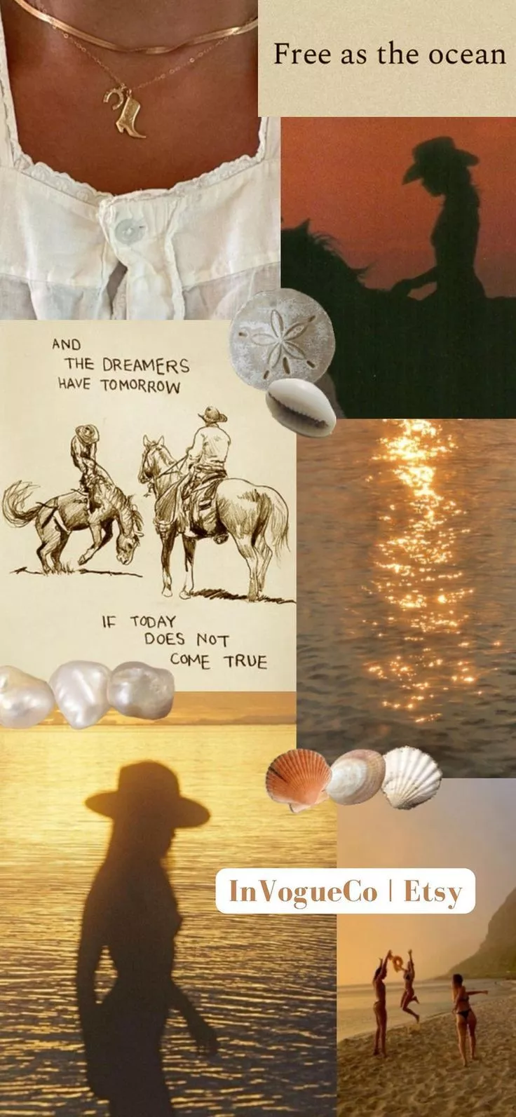 Coastal Cowgirl iPhone Wallpaper