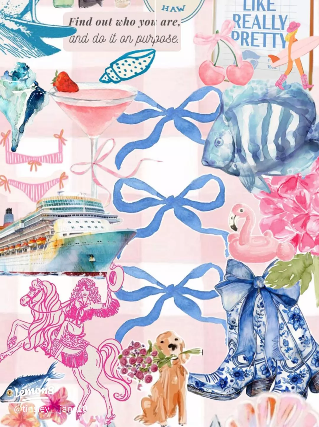 Coastal cowgirl wallpaper