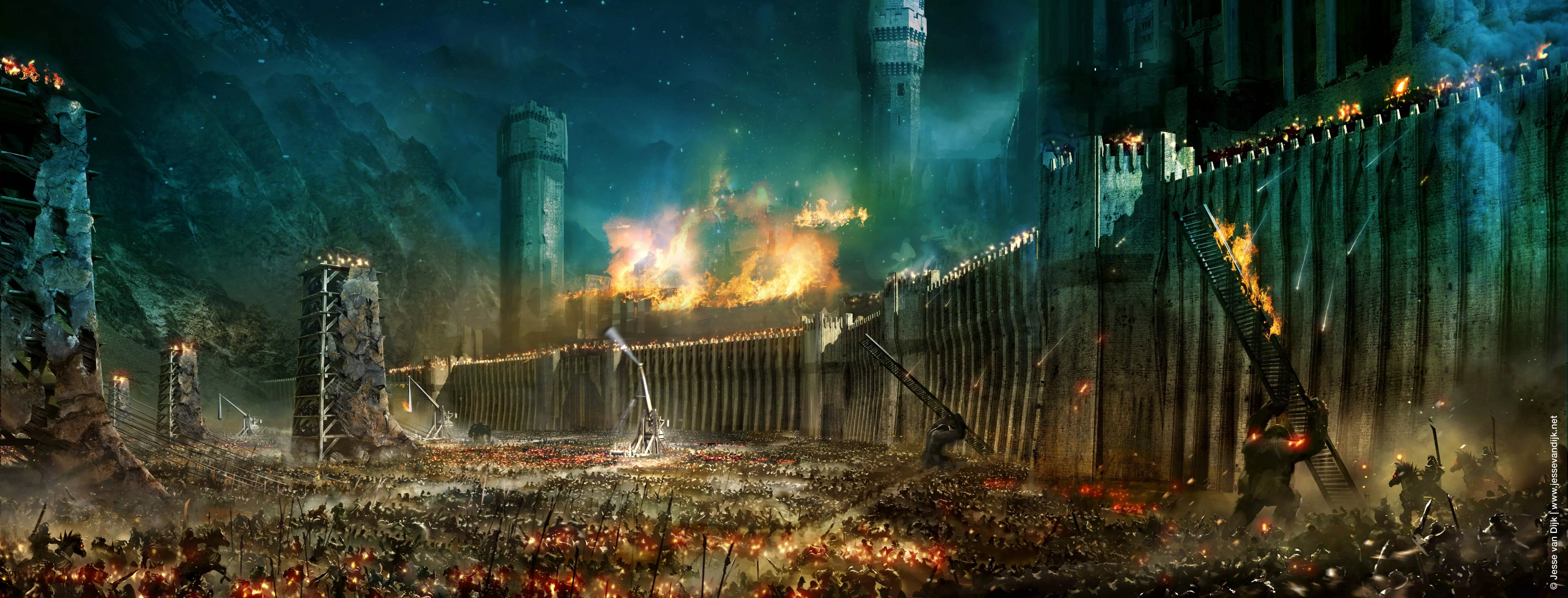 Rings Landscape HD Wallpaper