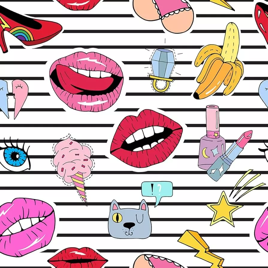 Peel and Stick Coquette Wallpaper Kiss