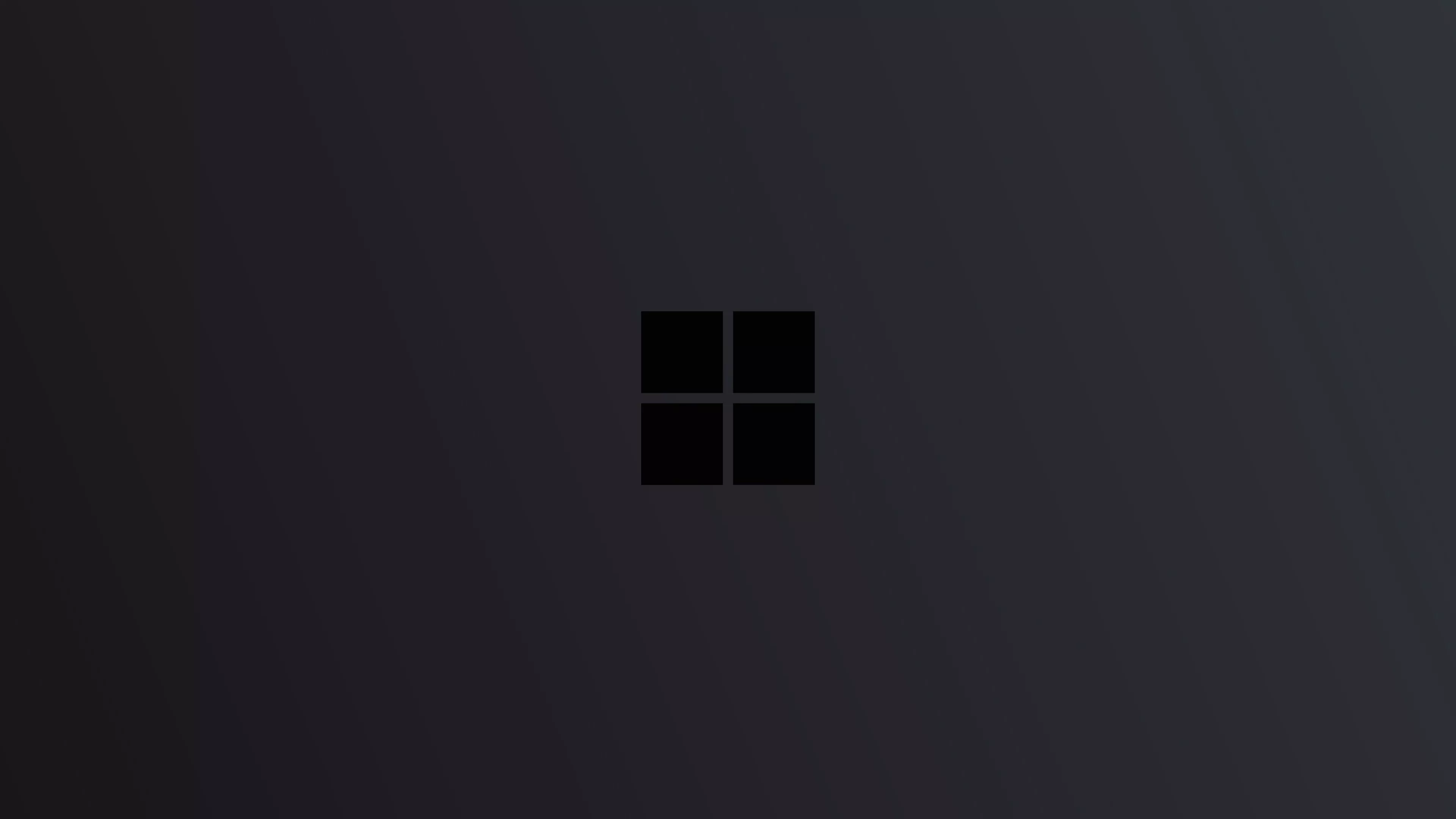 Windows 10 Logo Minimal Dark Wallpaper