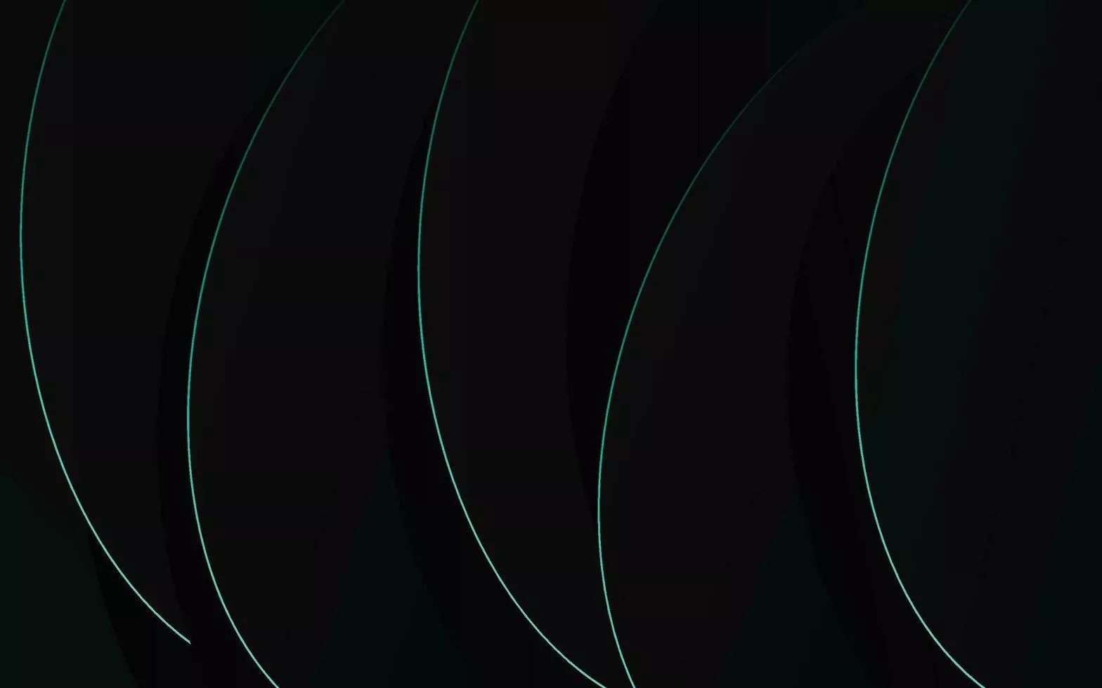 3D Vector Circles Minimalist Black