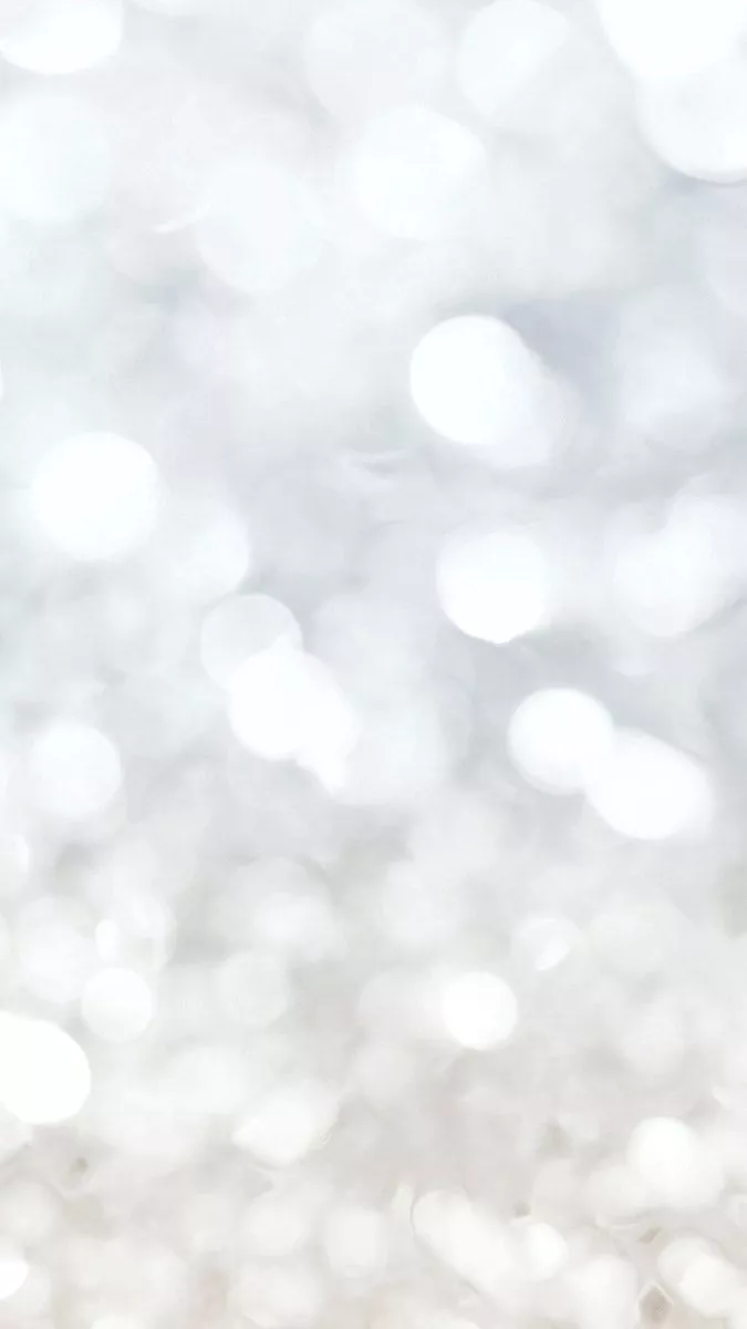 Light silver glitter textured mobile