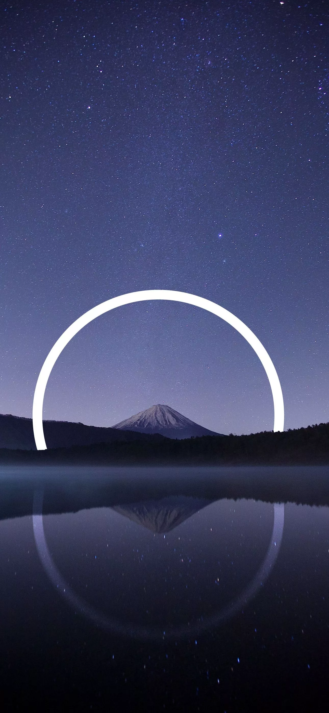 Mount Fuji Wallpaper 4K, Night, Japan