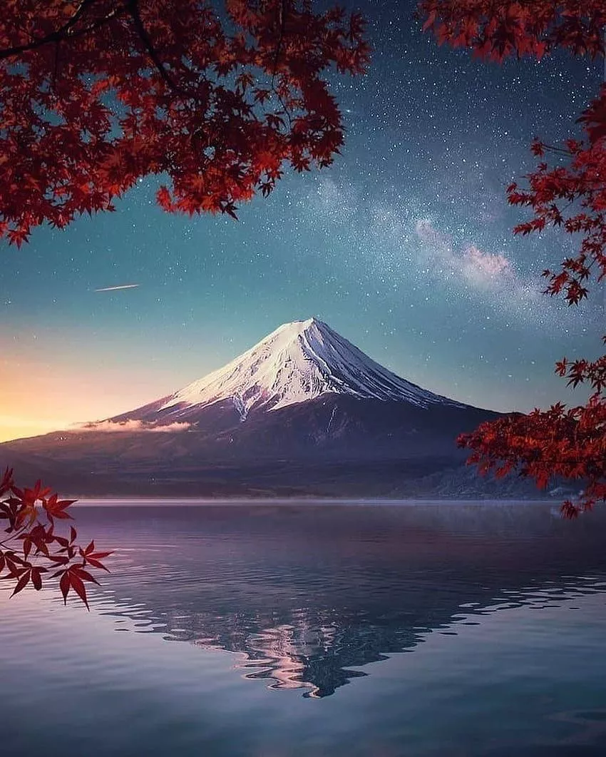 Aesthetic Mount Fuji HD phone wallpaper