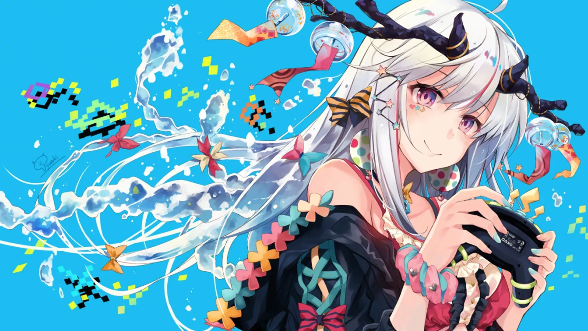 Vibrant Anime Girl HD Wallpaper