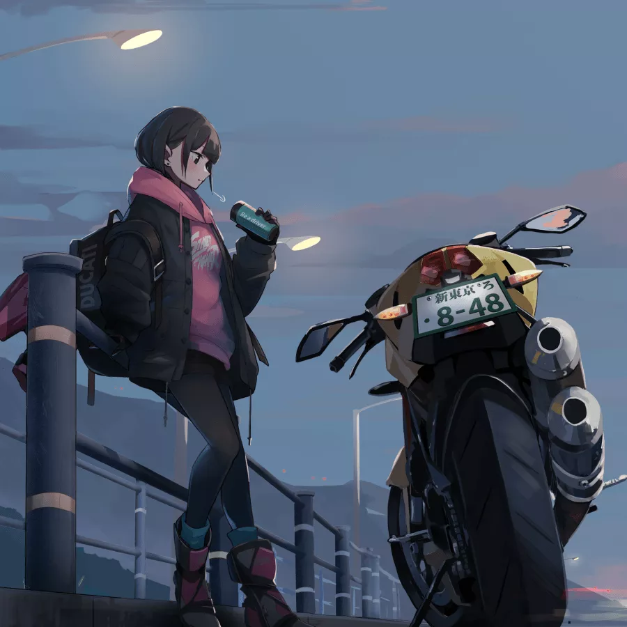 Download Road Anime Girl Anime Girl PFP