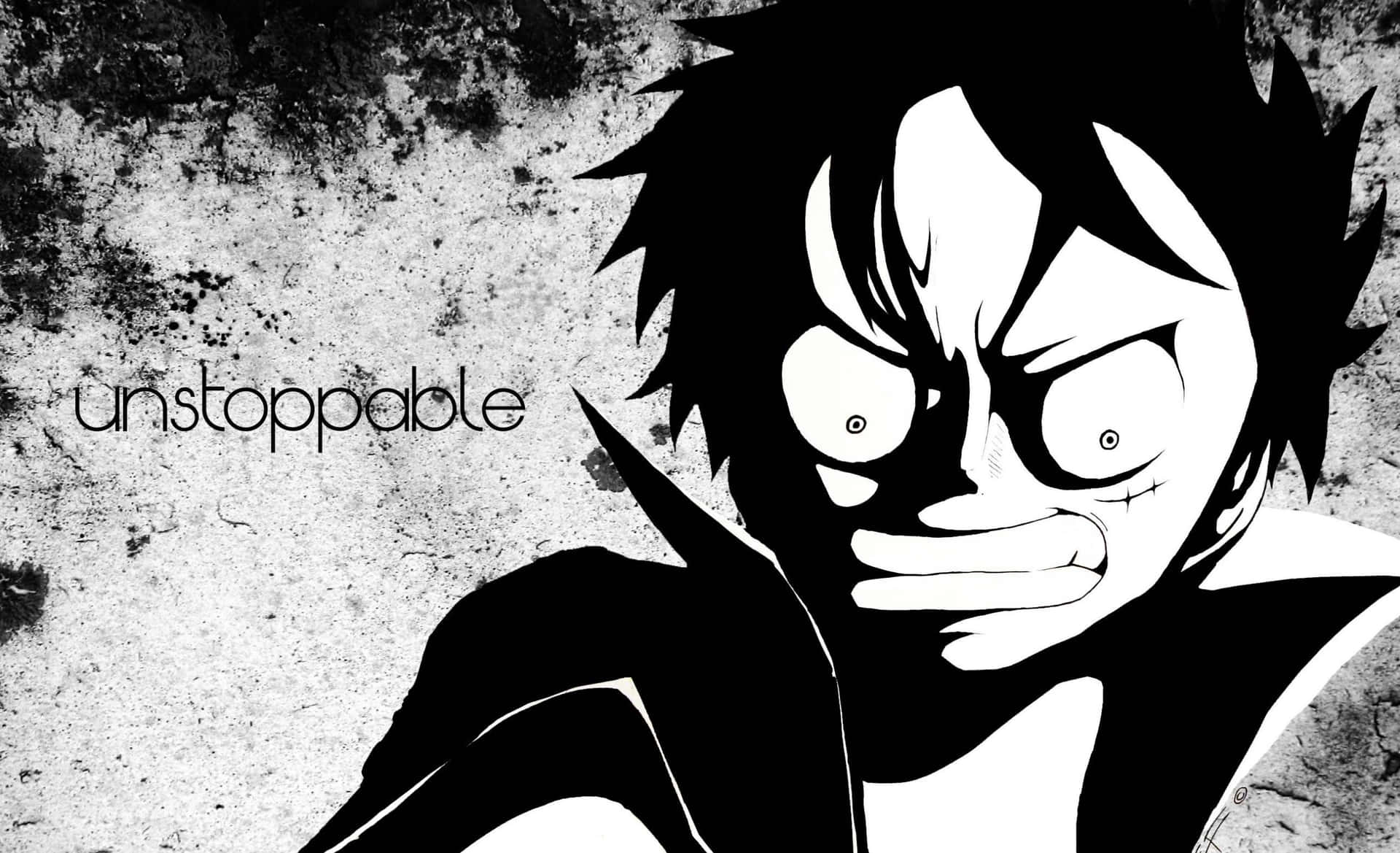 One Piece Black And White Wallpaper