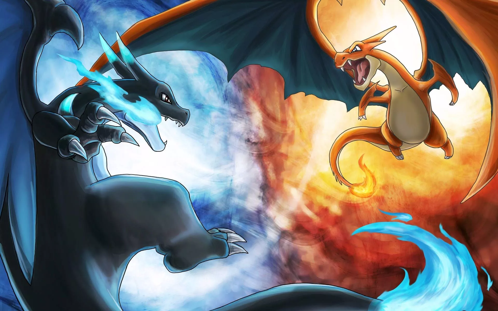 Two Powerful Charizards Clash In A
