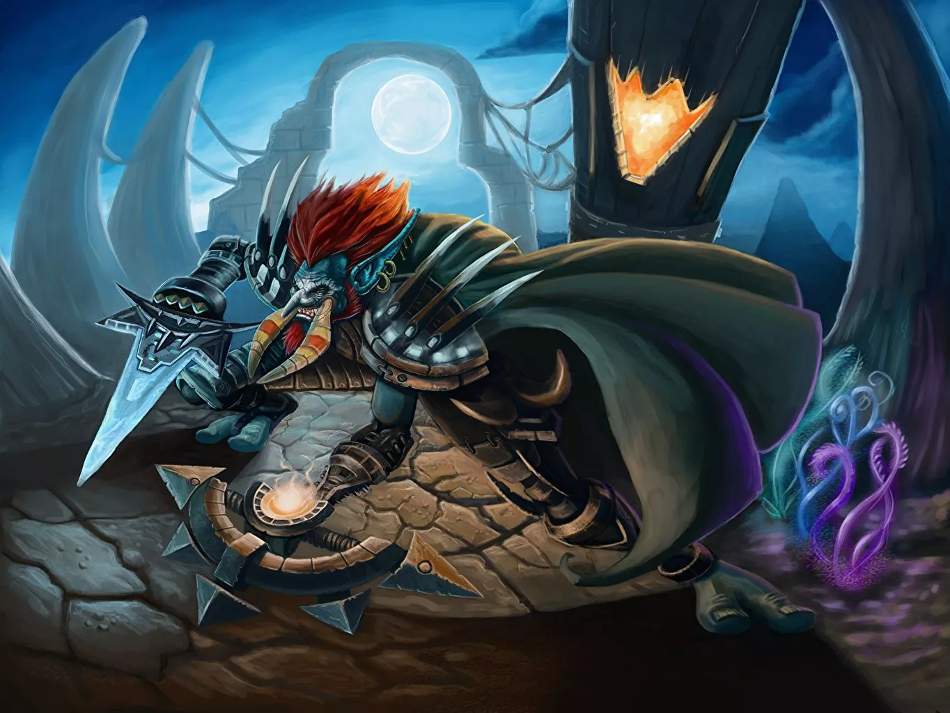WarCraft monster warrior Troll Fantasy