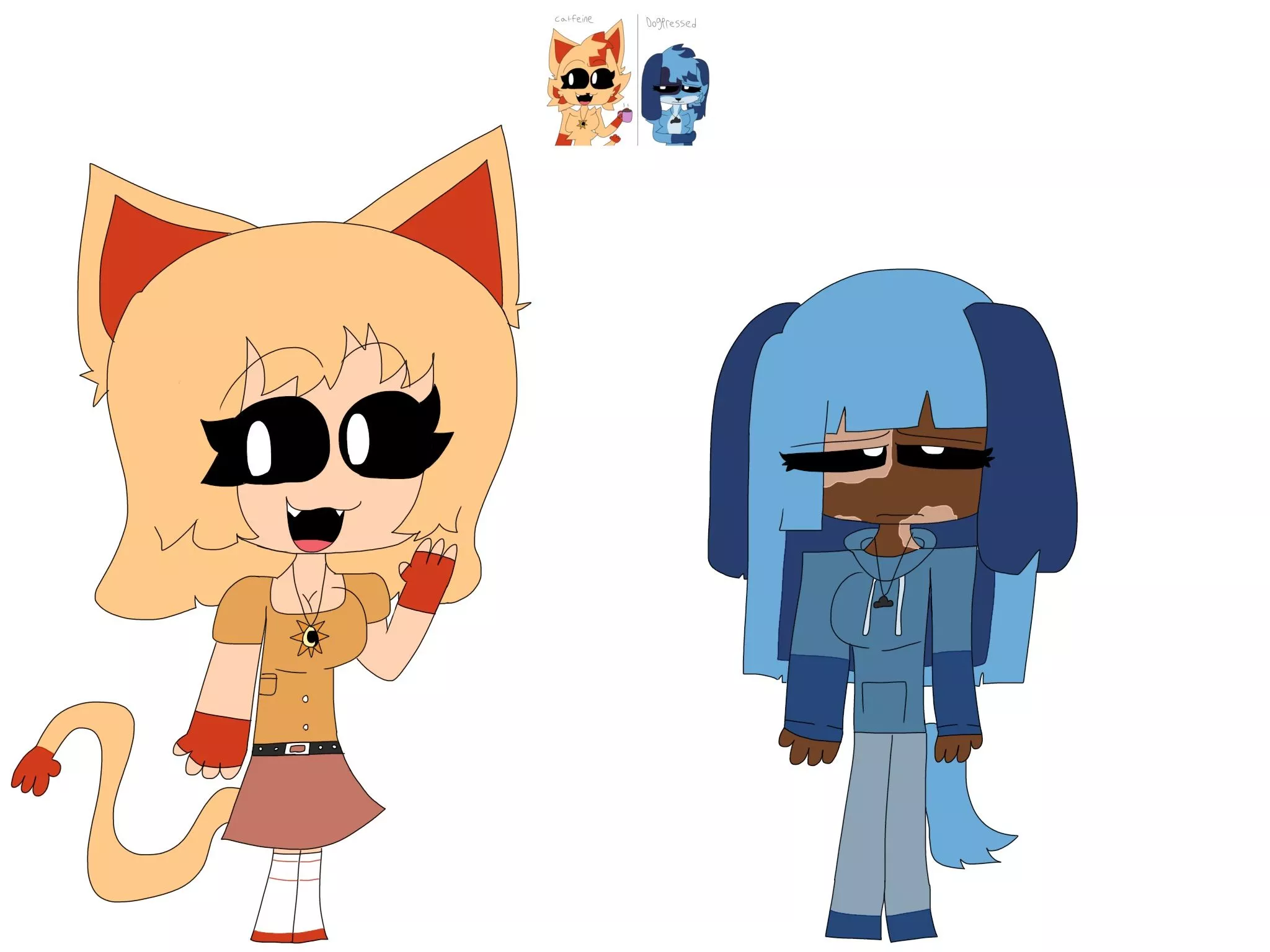 FROWNING CRITTERS AU BUT HUMAN DESIGNS