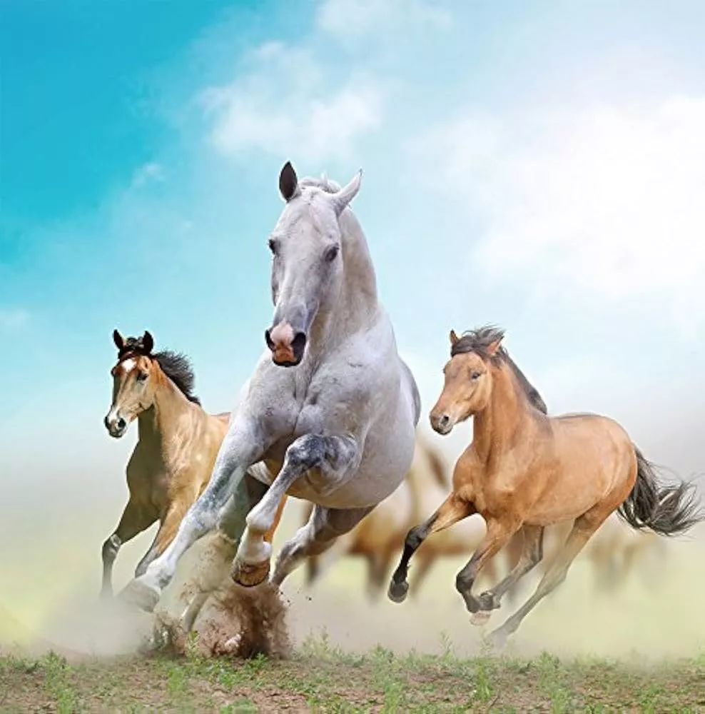 Running Horses 3D Wallpaper Available