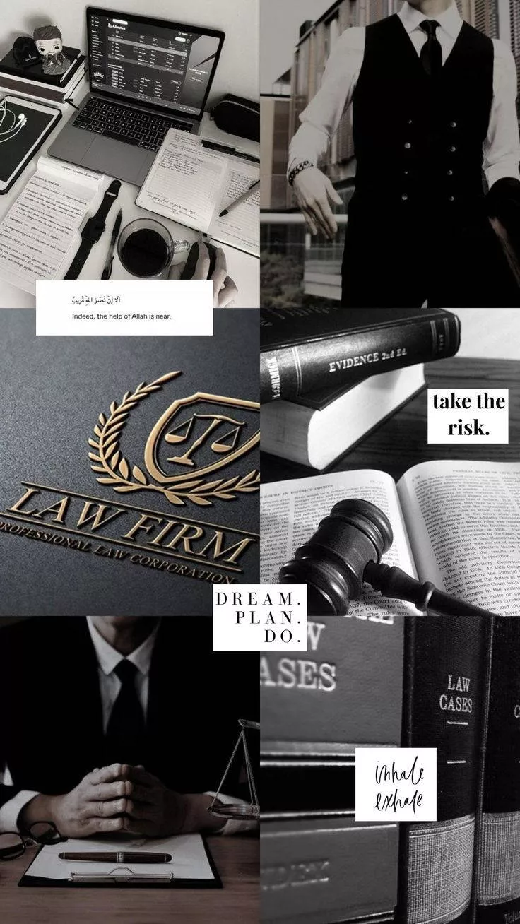 Black And White Lawyer Collage