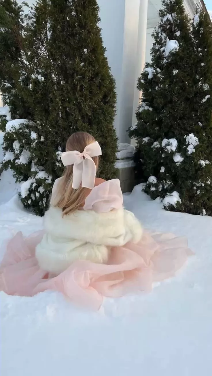 pink Christmas, winter wonderland