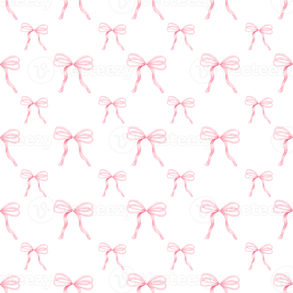 Pink coquette ribbon seamless pattern