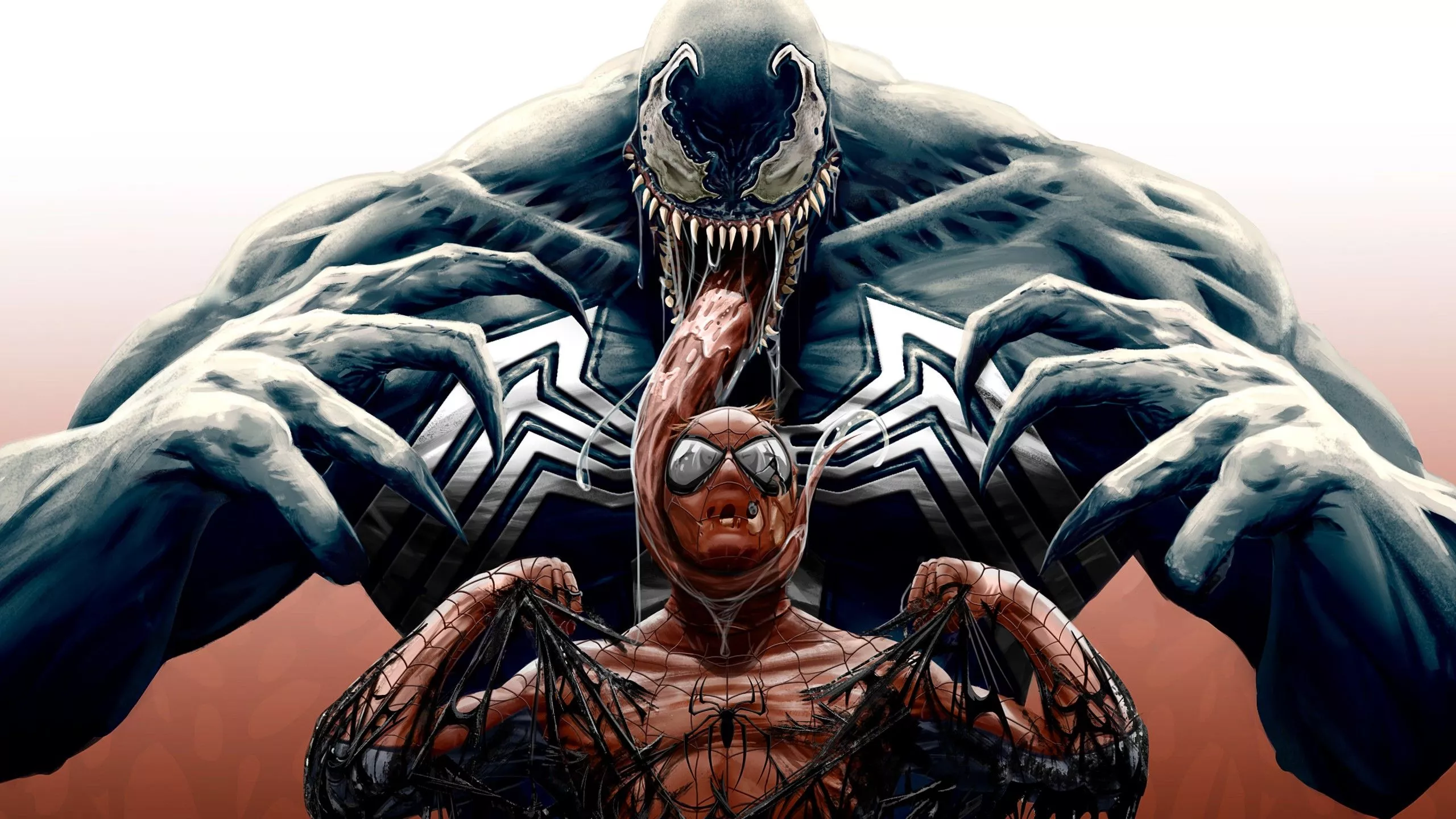 Venom Vs Spider Man Artwork 4K
