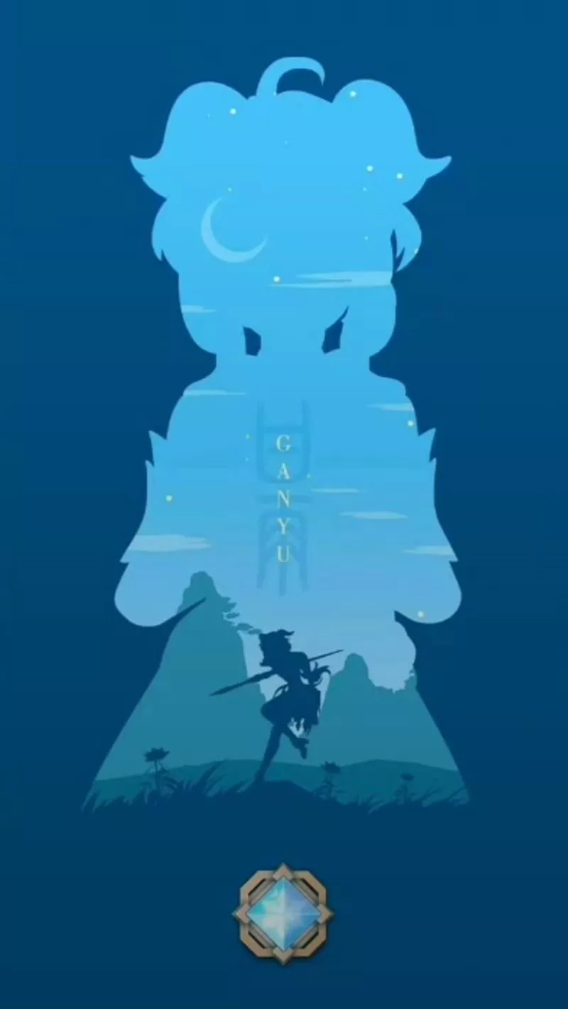 Ganyu, genshin impact, HD phone