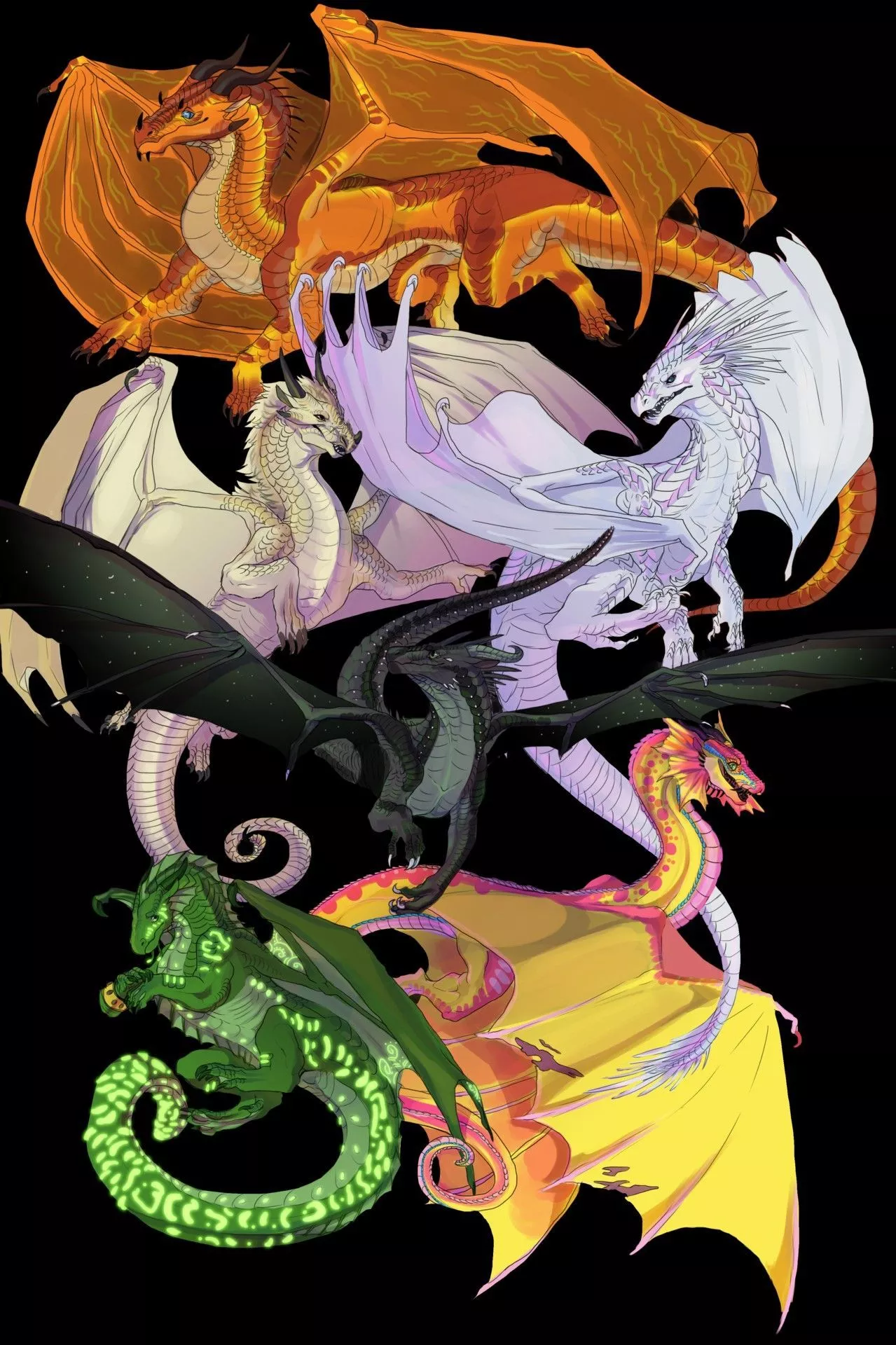 Wings of Fire Kinkajou and Moon