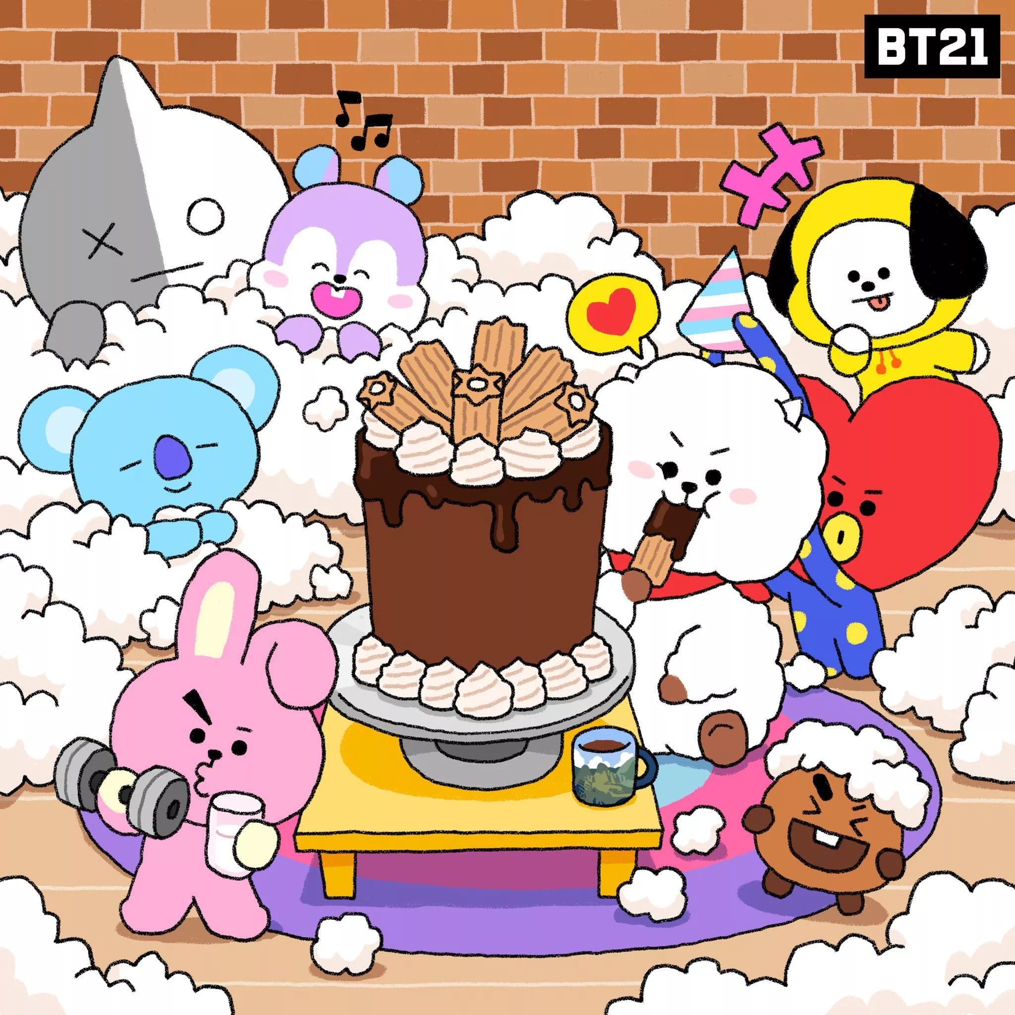 BT21 #newyearplans #Gourmet #craving