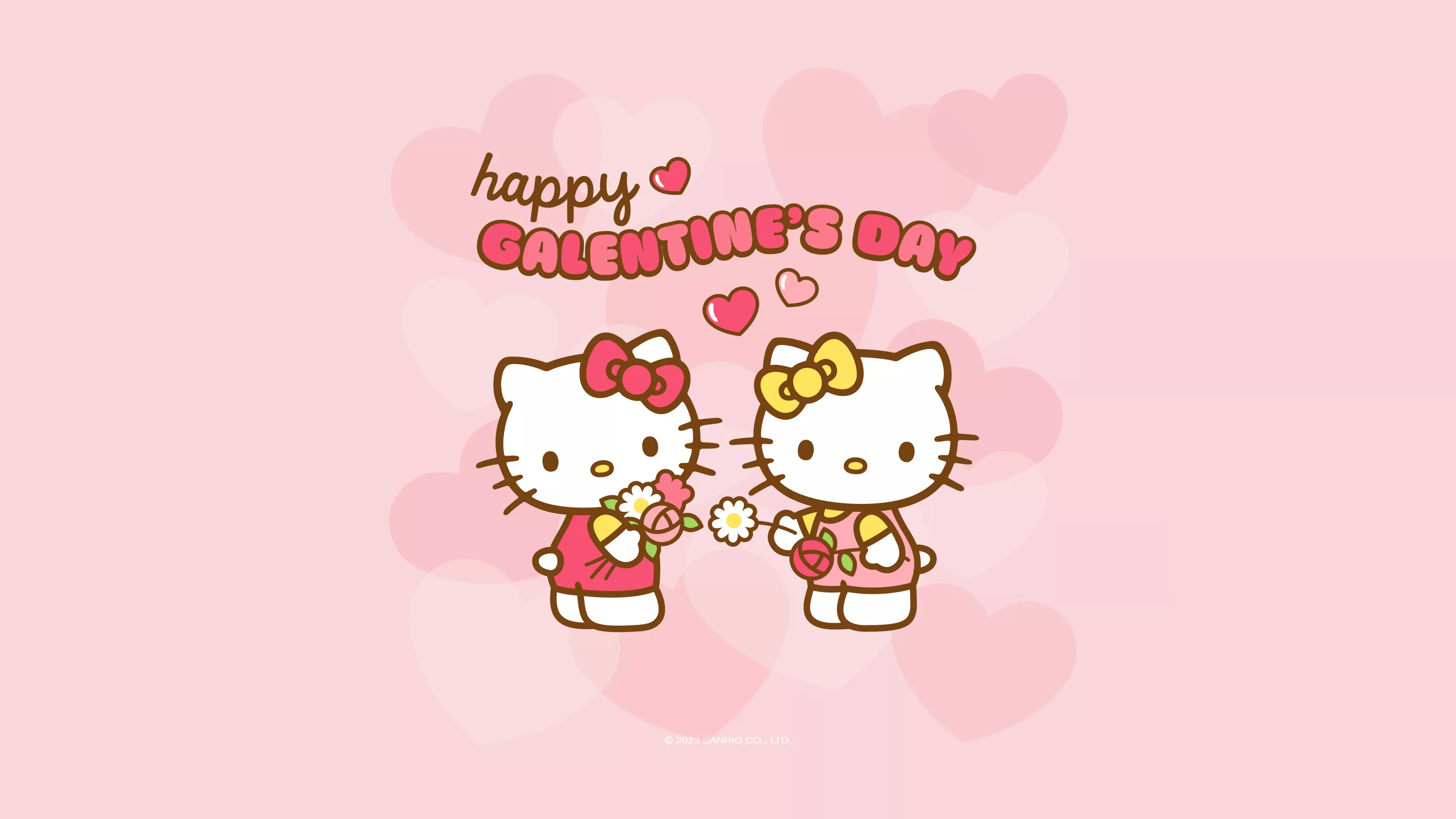 Happy Galentine's Day Wallpaper 4K