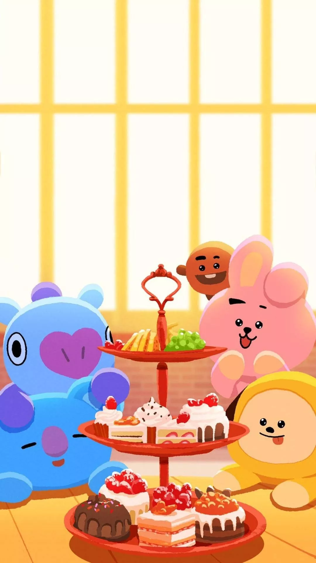 Download BT21 Craving Sweets Wallpaper
