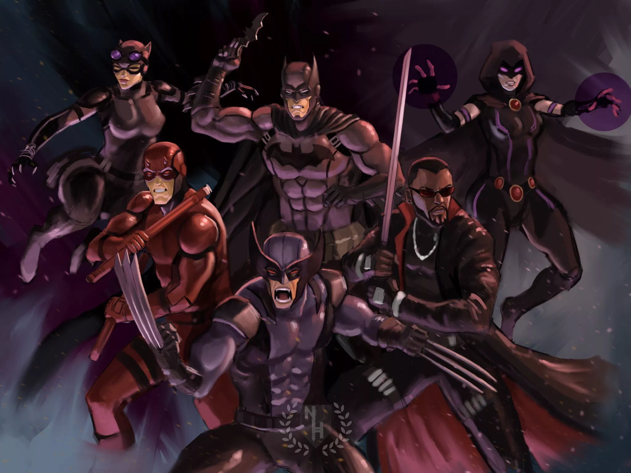 Another comic crossover art piece