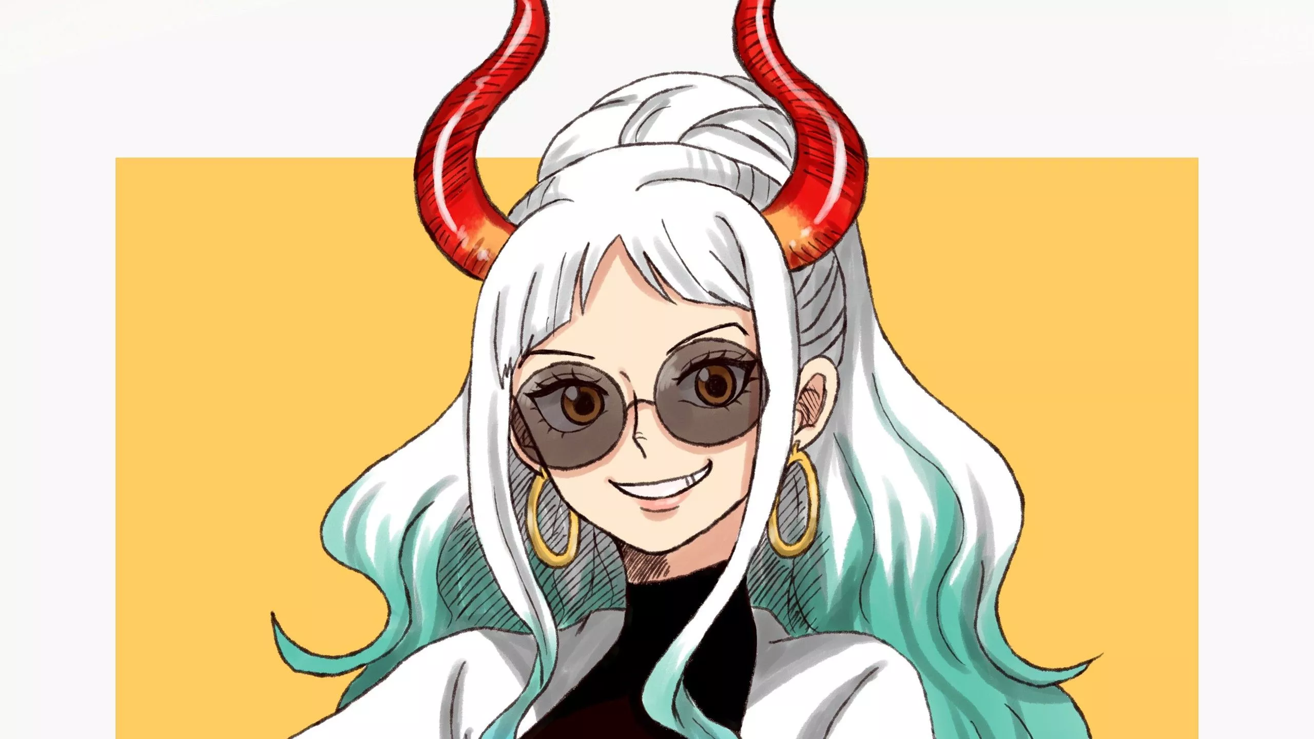 Red Horn Yamato Anime Girl HD One Piece