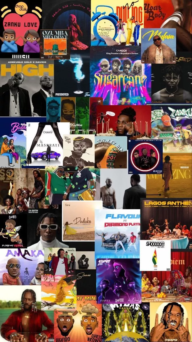 Afrobeats albums and songs covers