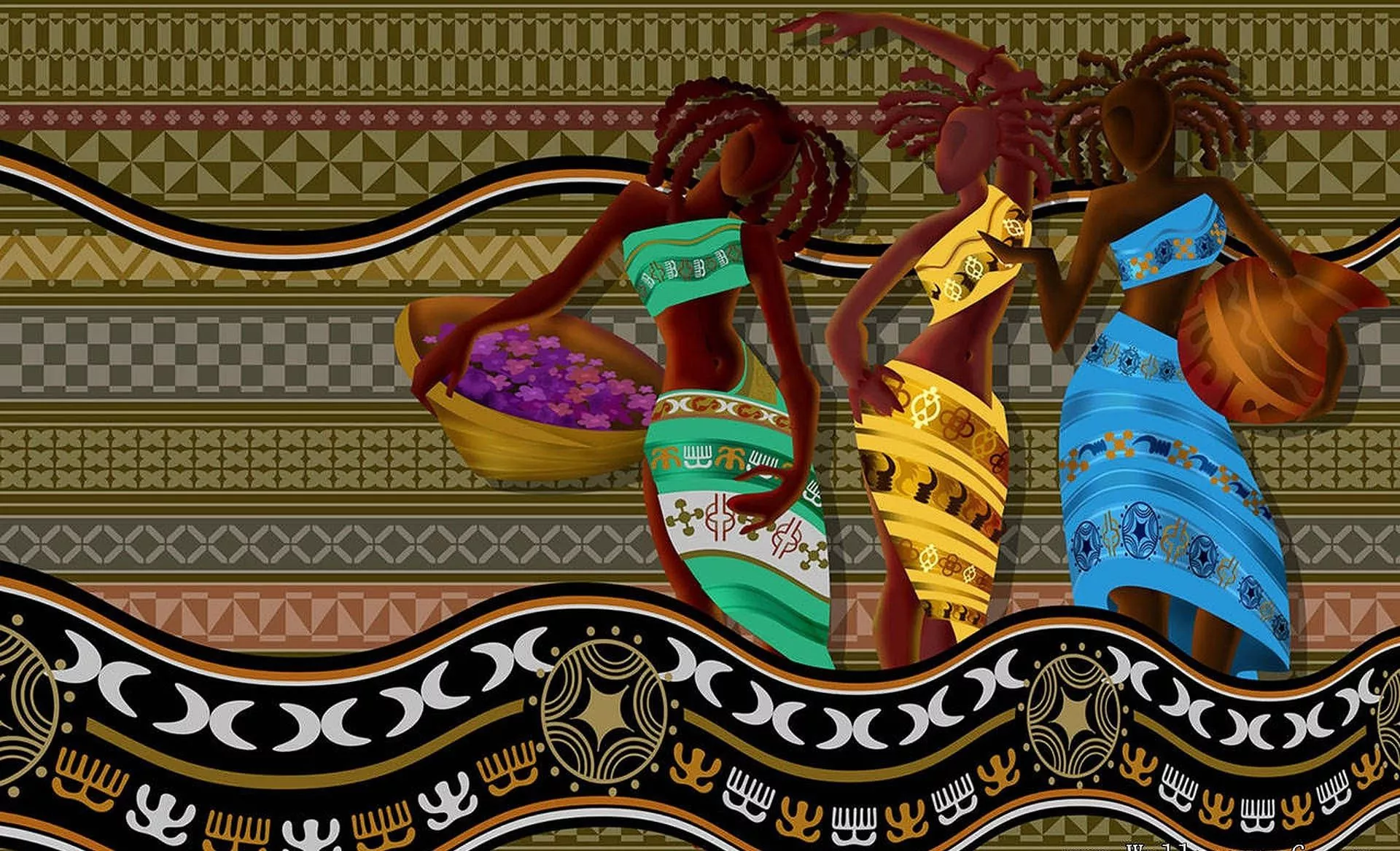 African Art Background. Wallpaper
