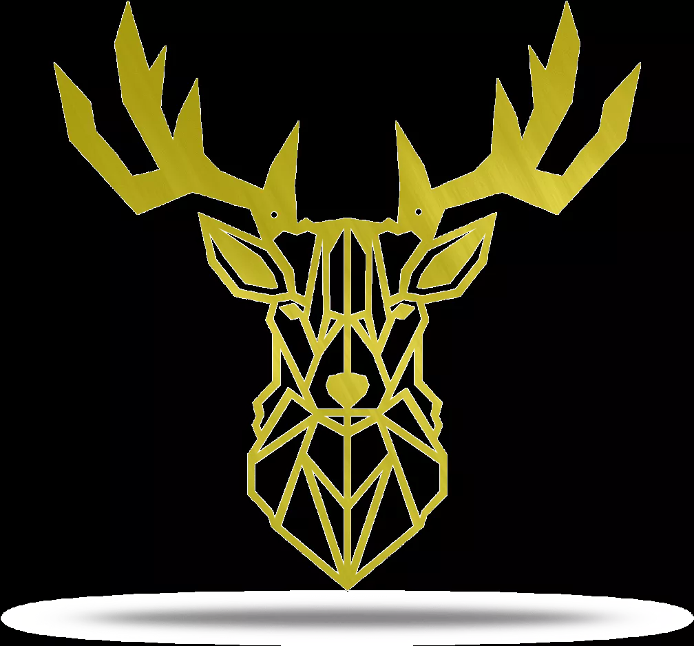 Download Geometric Deer Head Wall Art