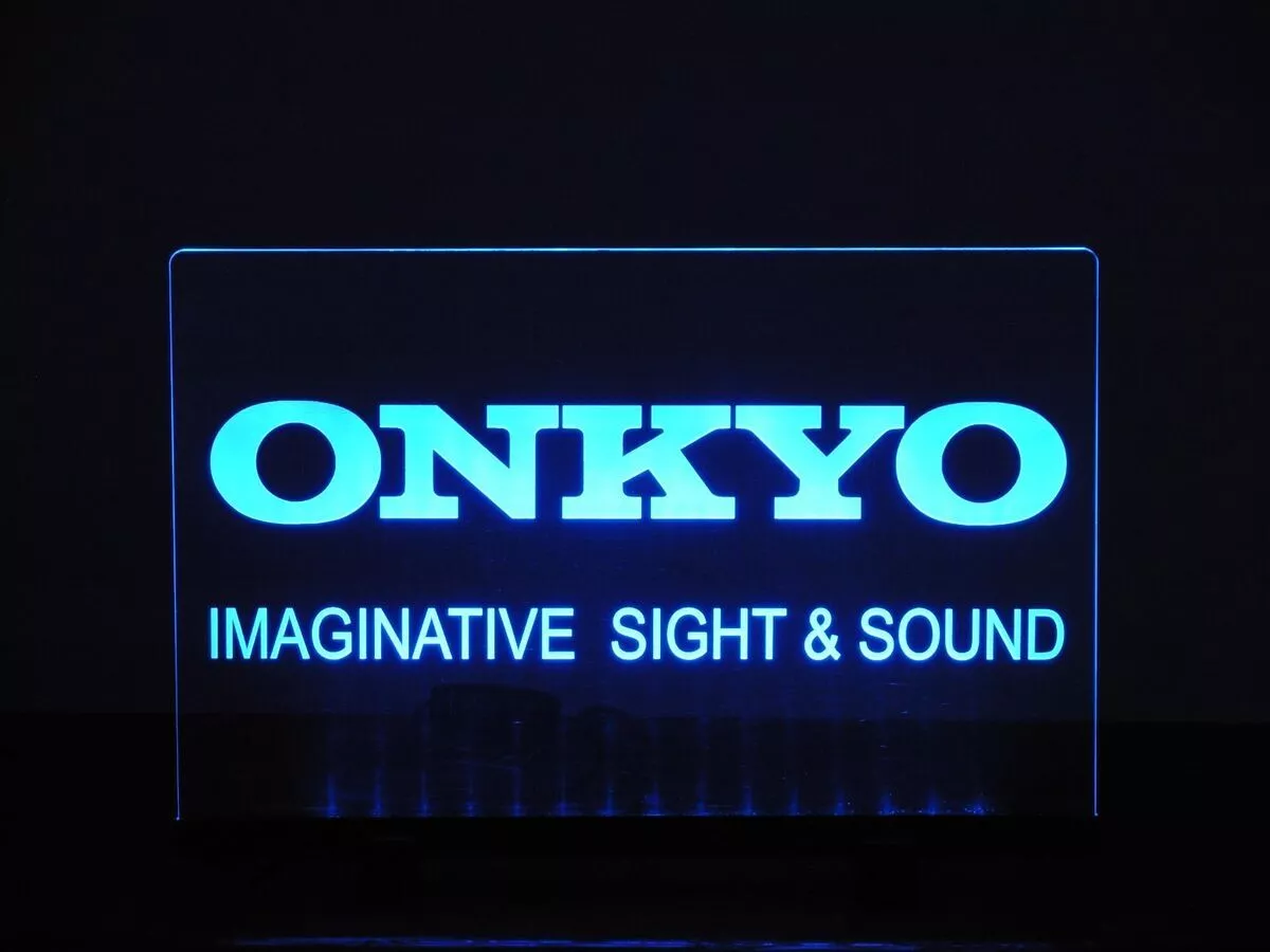 ONKYO ETCHED ACRYLIC LED SIGN