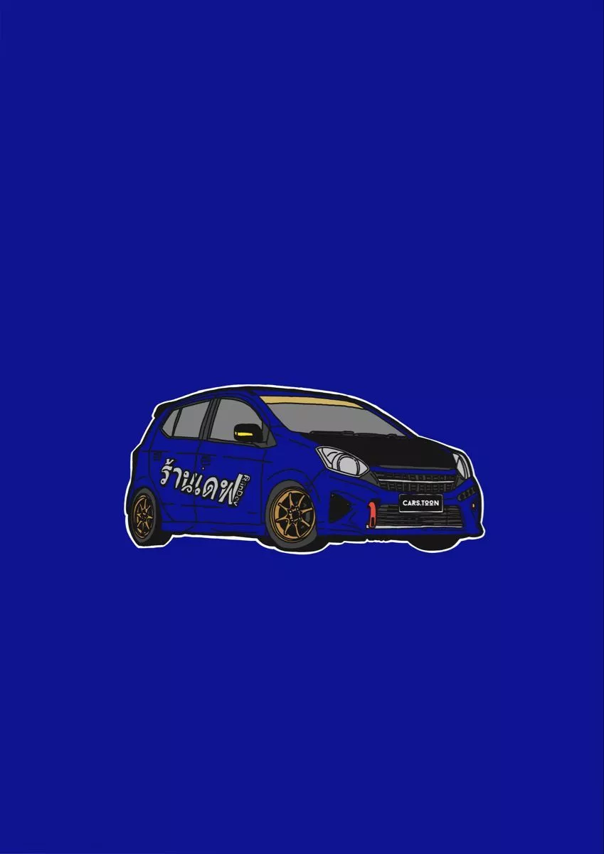 Toyota agya daihatsu ayla sketch