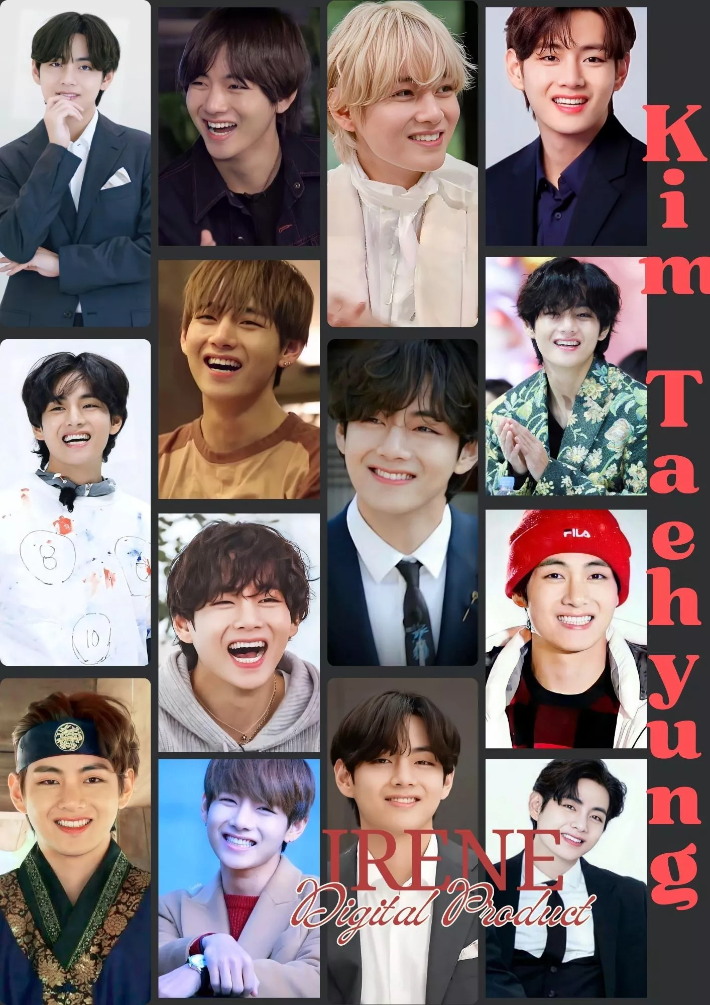 Taehyung BTS V Photo Collage