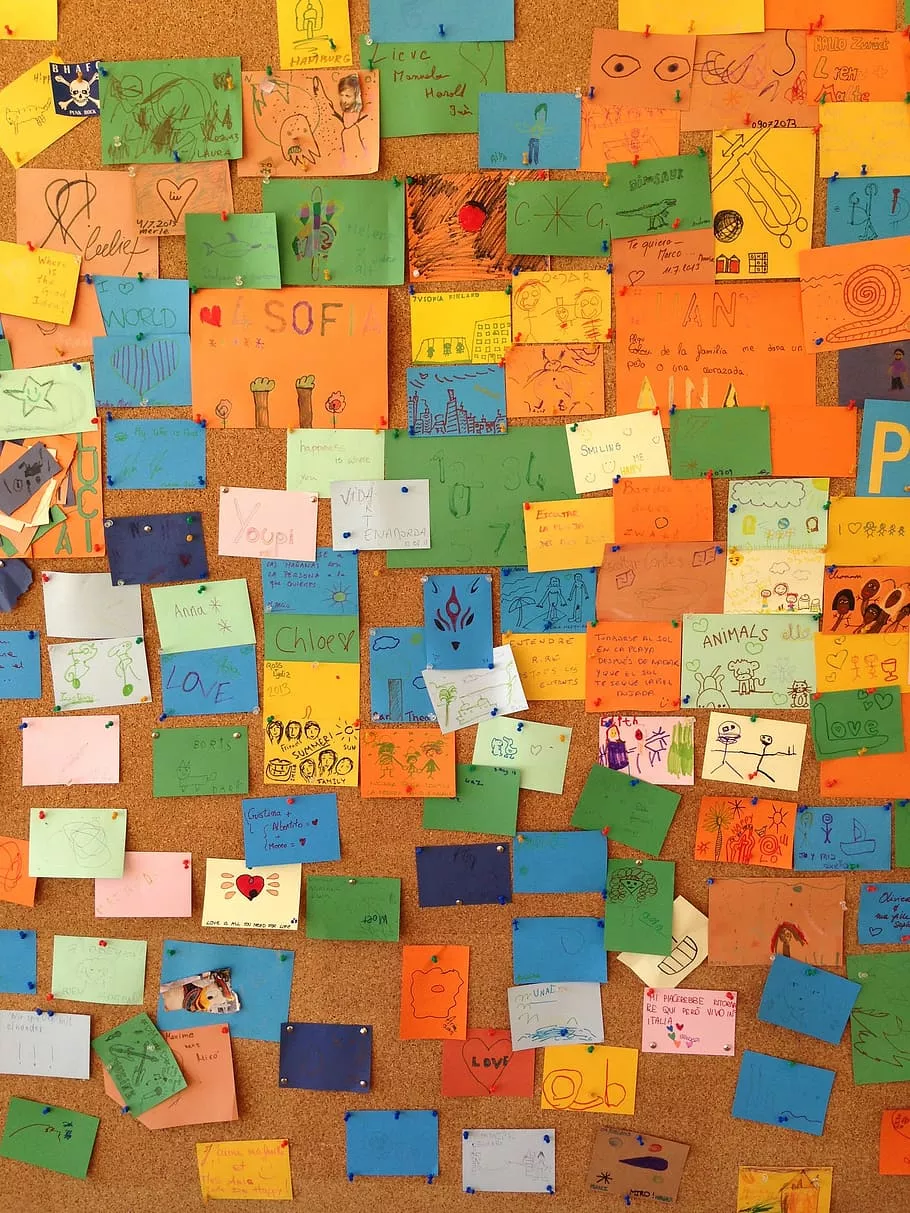 HD wallpaper: multicolored sticky notes