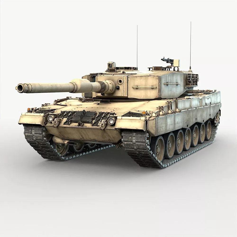 Leopard 2A4 Tank 3D model