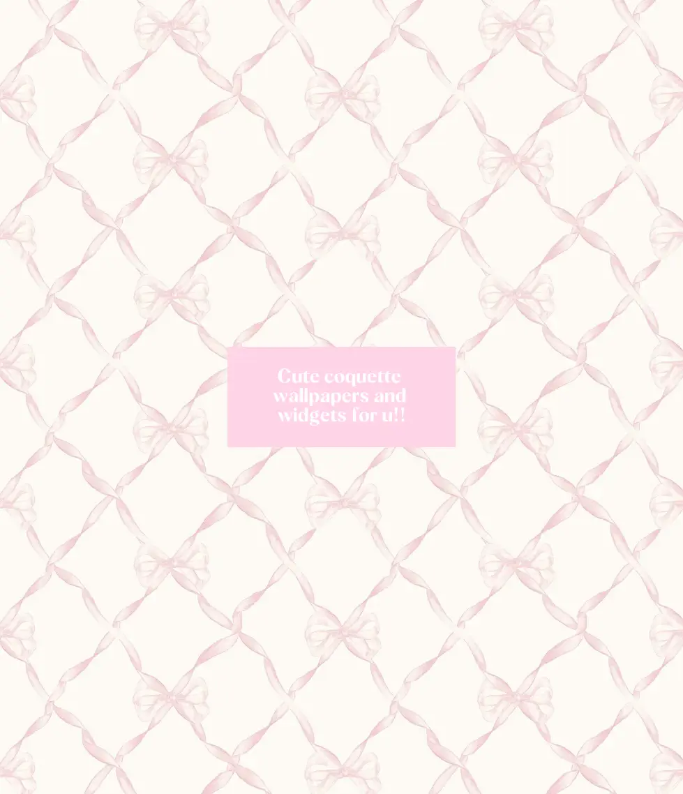 Cute coquette wallpaper and widgets