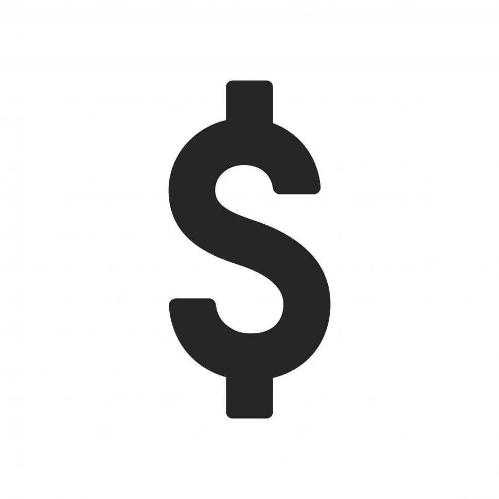 Free of Dollar sign vector