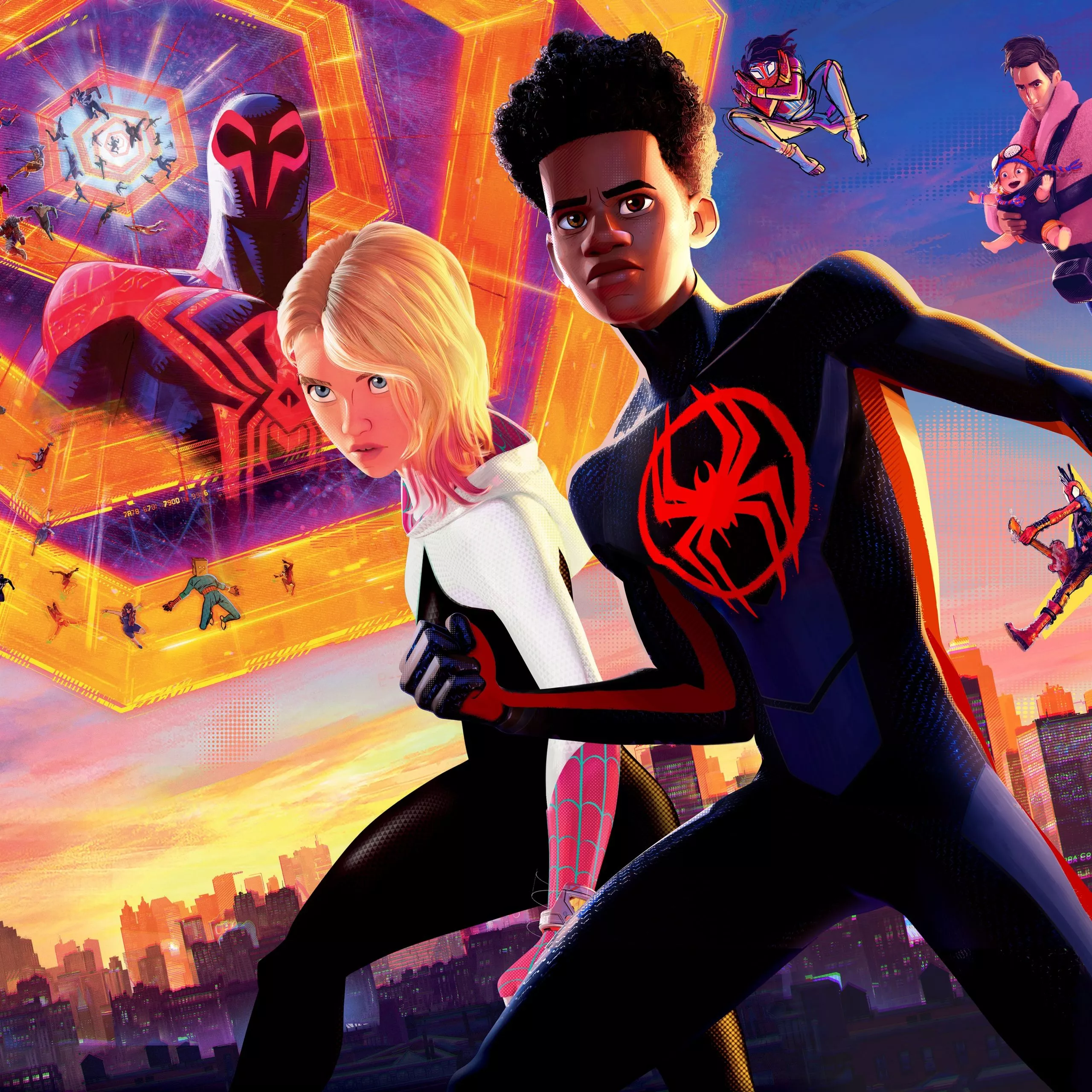 Spider Verse Wallpaper 4K, Movie Poster