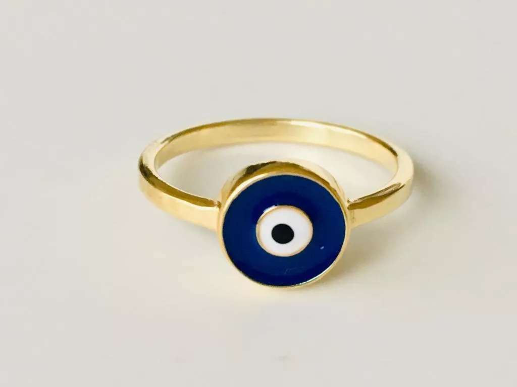 Sterling Silver / 18K Gold Evil Eye