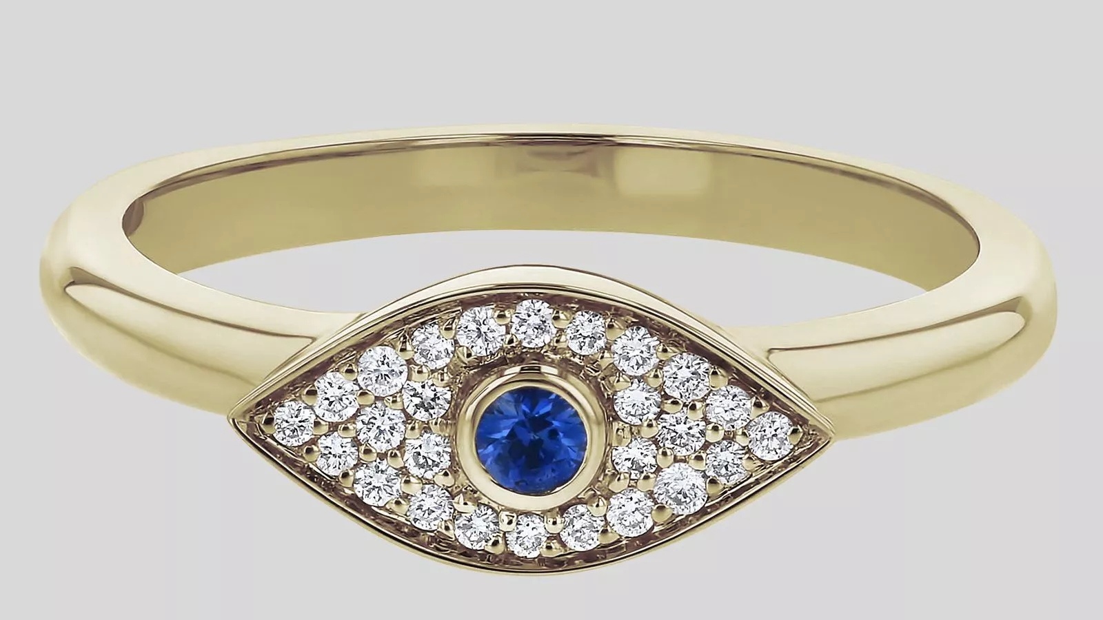 Evil Eye Ring. Sapphire Rings. Noemie