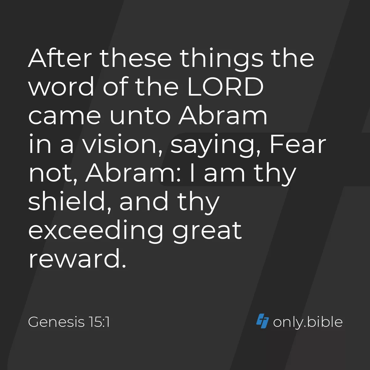 Genesis 15:1 / King James Version with