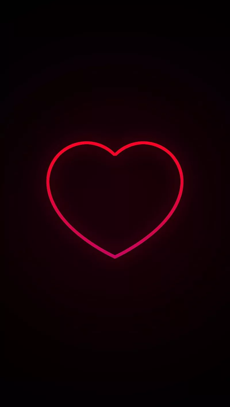 HD neon valentine wallpaper