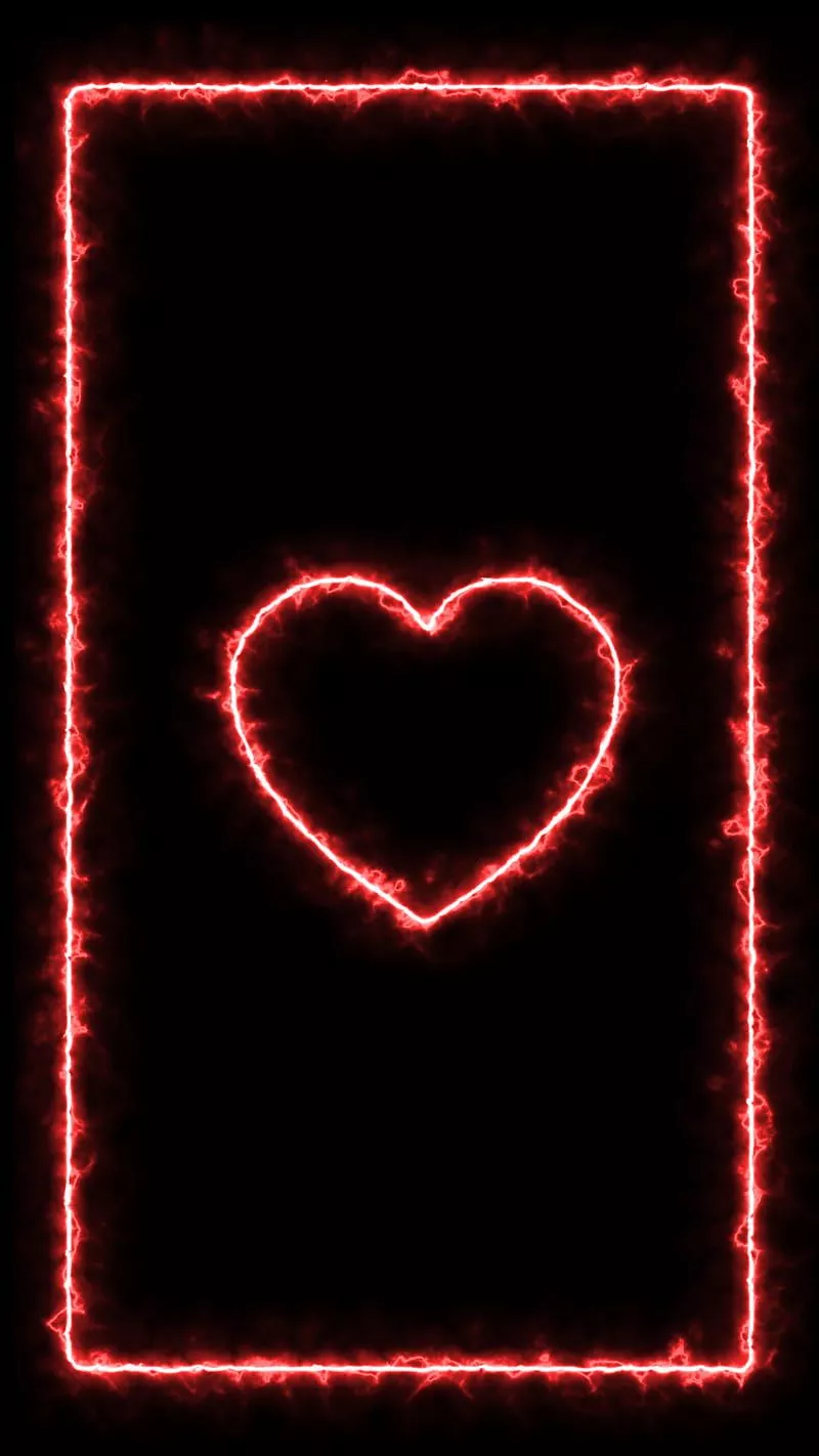 LOVE FRAME, black, frame, light, love