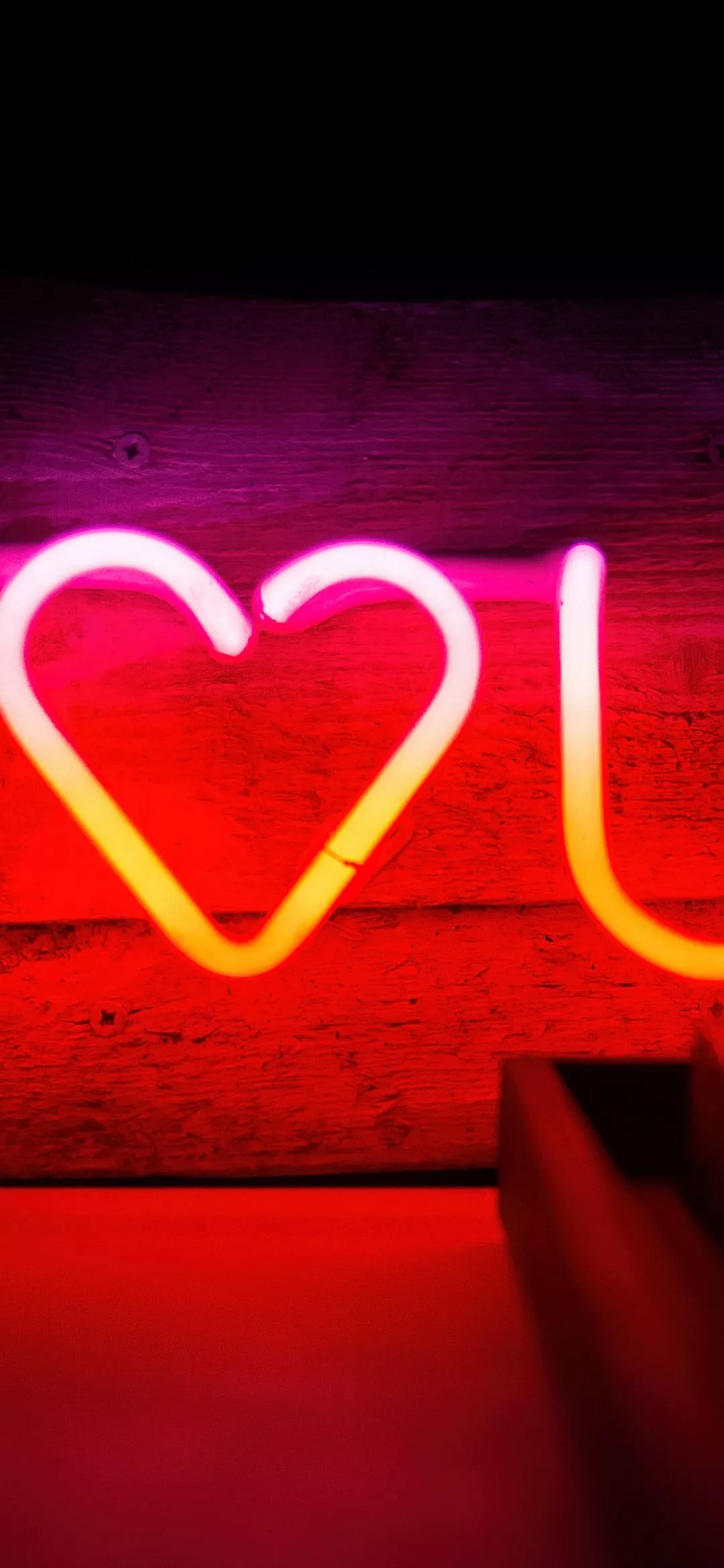 I Love You Wallpaper 4K, Neon sign