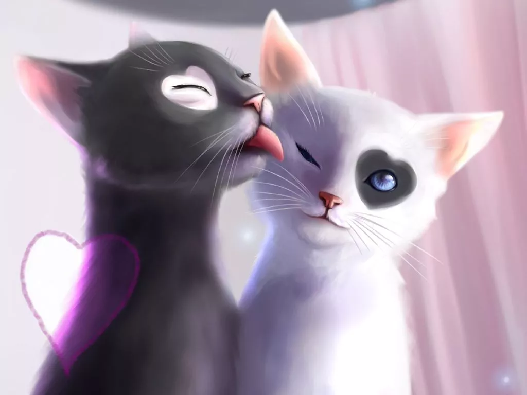 Love Heat, kiss, Art) Wallpaper