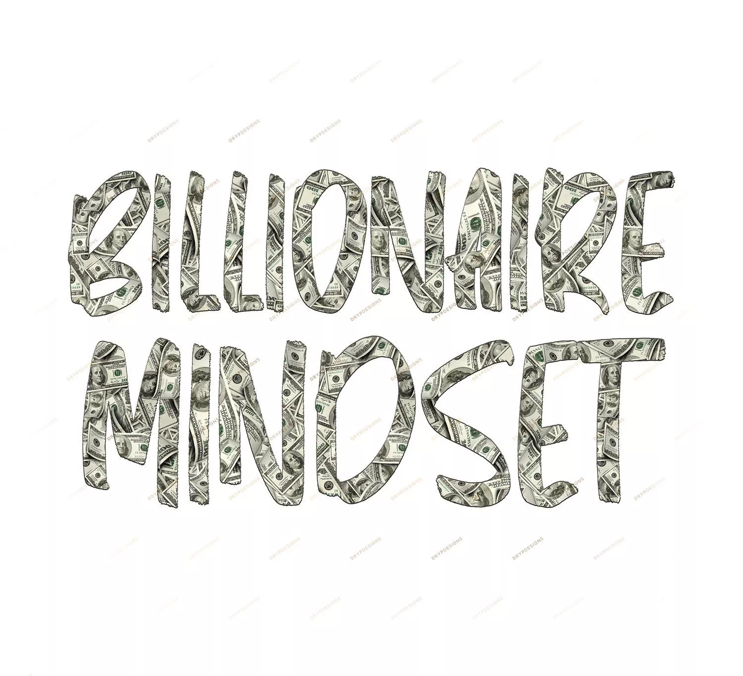 Billionaire Mindset PNG Graphic