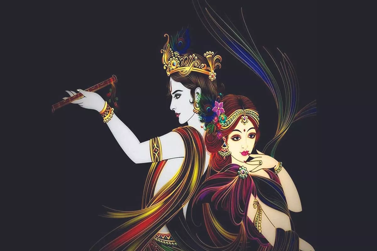 God Wall Poster. Radha Krishna Poster